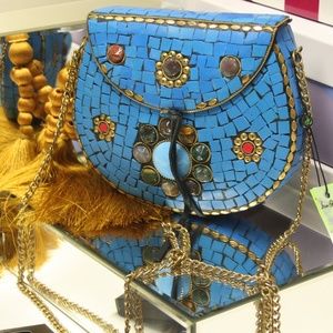 Sam Edelman Thana II Tiled Iron Mini Crossbody NWT